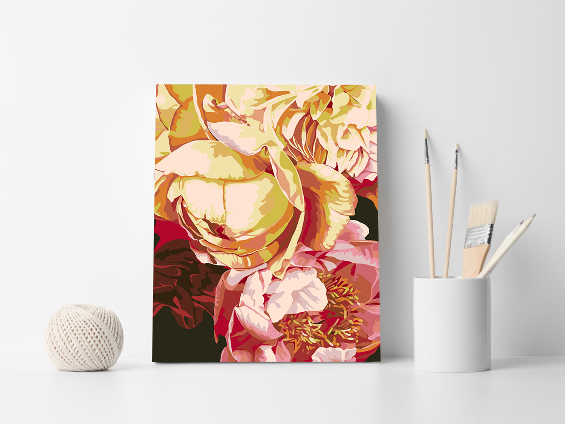Malen nach Zahlen - Gelbe Blumen 4525