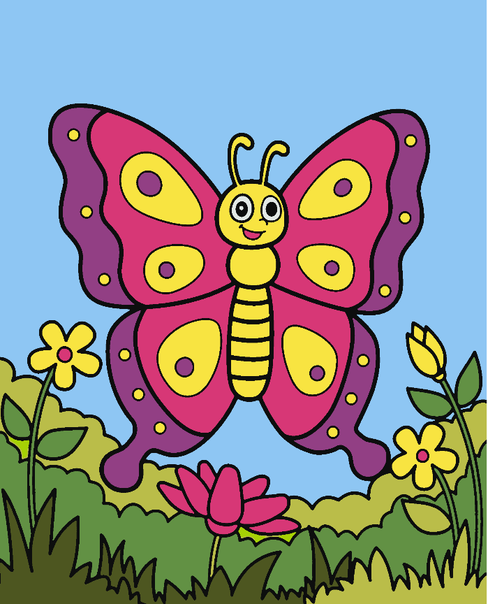 Malen nach Zahlen - Schmetterling 4530