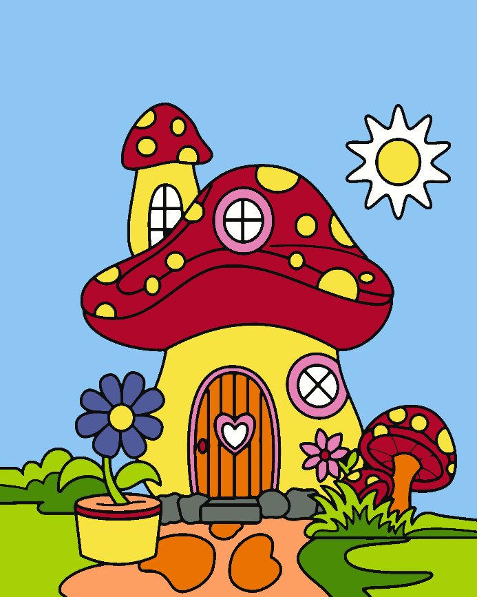 Malen nach Zahlen - Haus 4531