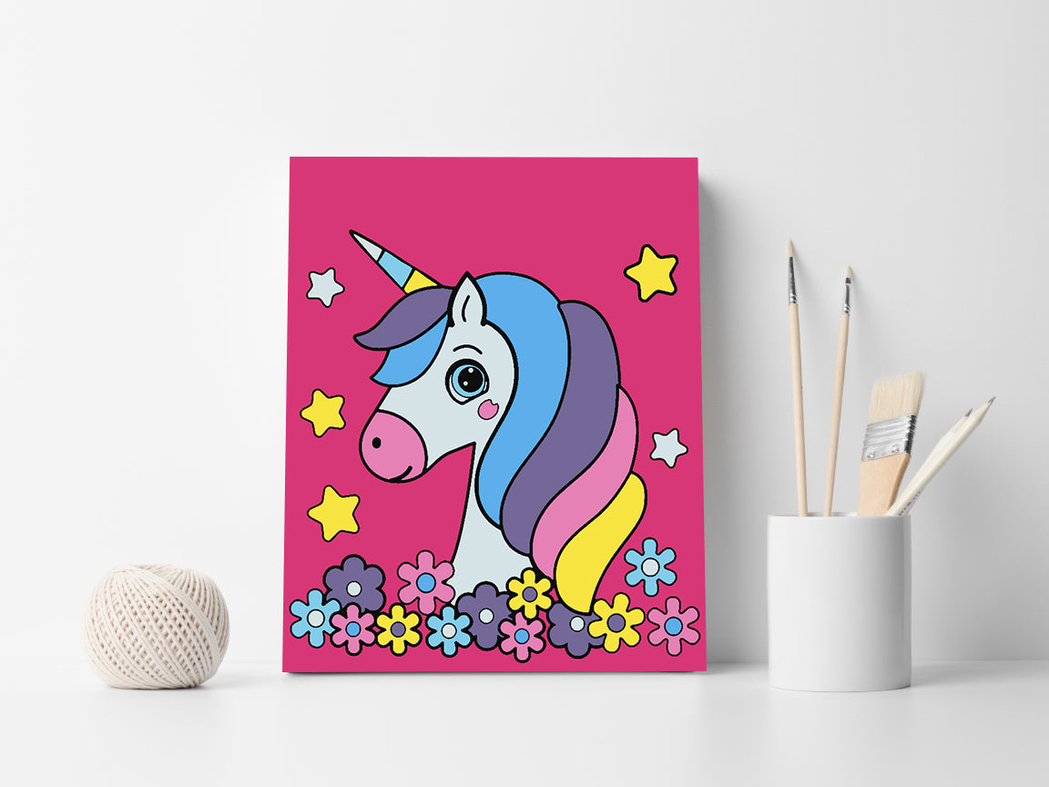 Malen nach Zahlen - Einhorn für Kinder 4532