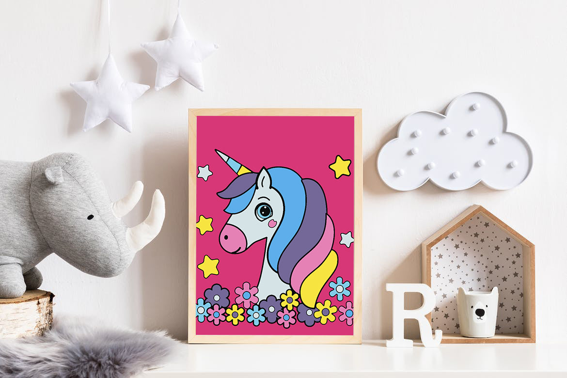 Malen nach Zahlen - Einhorn für Kinder 4532