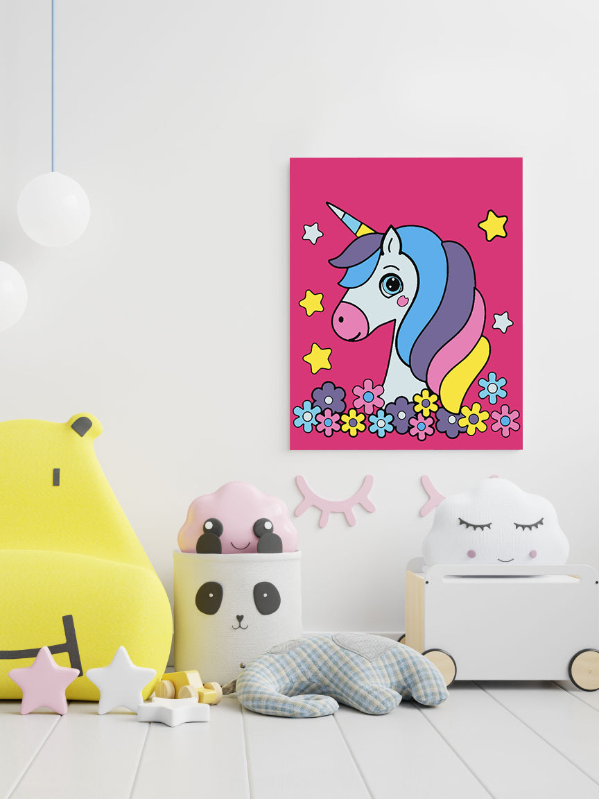 Malen nach Zahlen - Einhorn für Kinder 4532