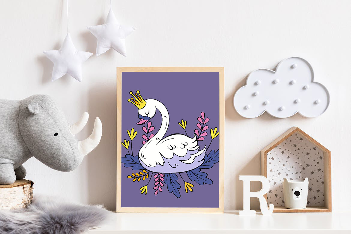 Malen nach Zahlen - Schwan für Kinder 4533