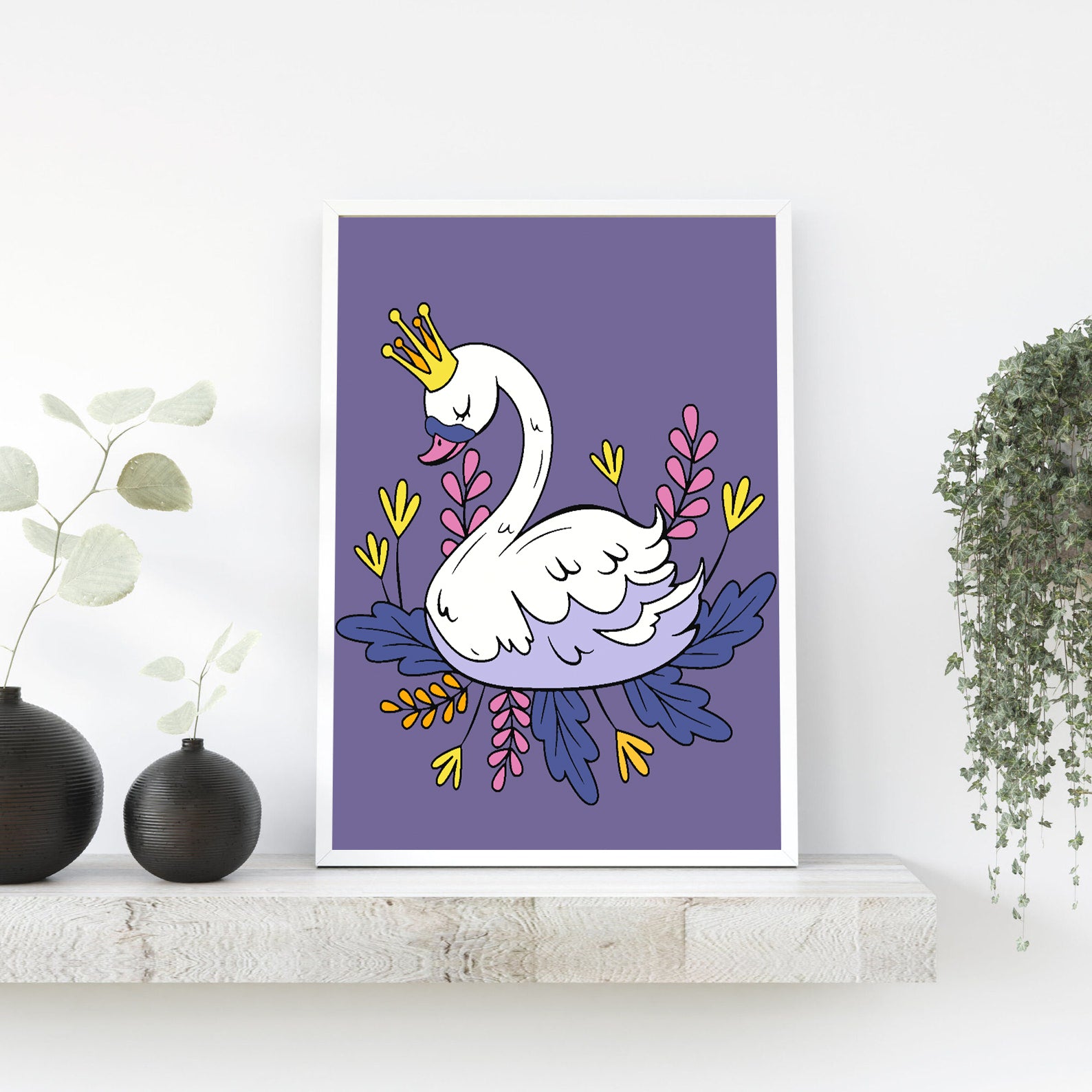 Malen nach Zahlen - Schwan für Kinder 4533