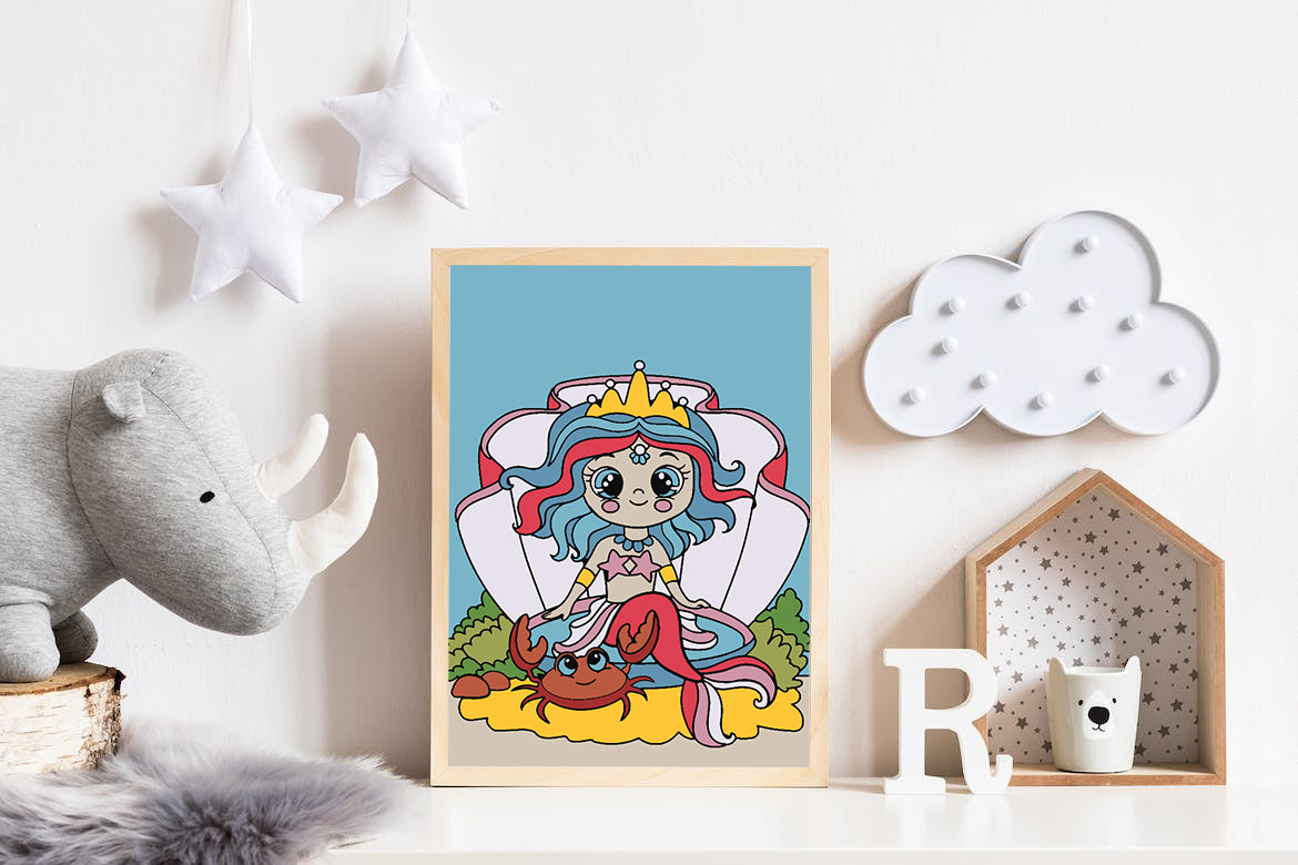 Malen nach Zahlen - Meerjungfrau für Kinder 4535