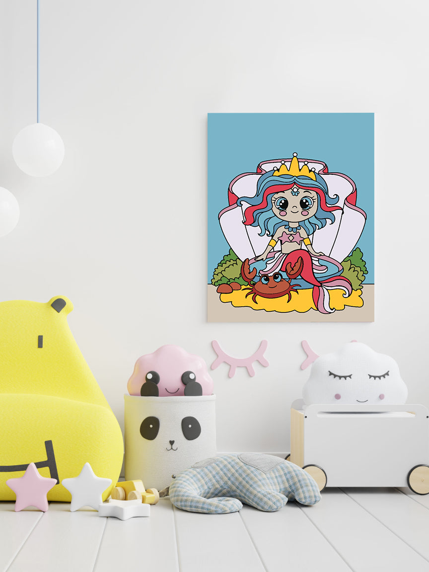 Malen nach Zahlen - Meerjungfrau für Kinder 4535