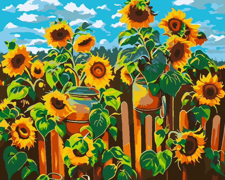 Malen nach Zahlen - Sonnenblume 4537