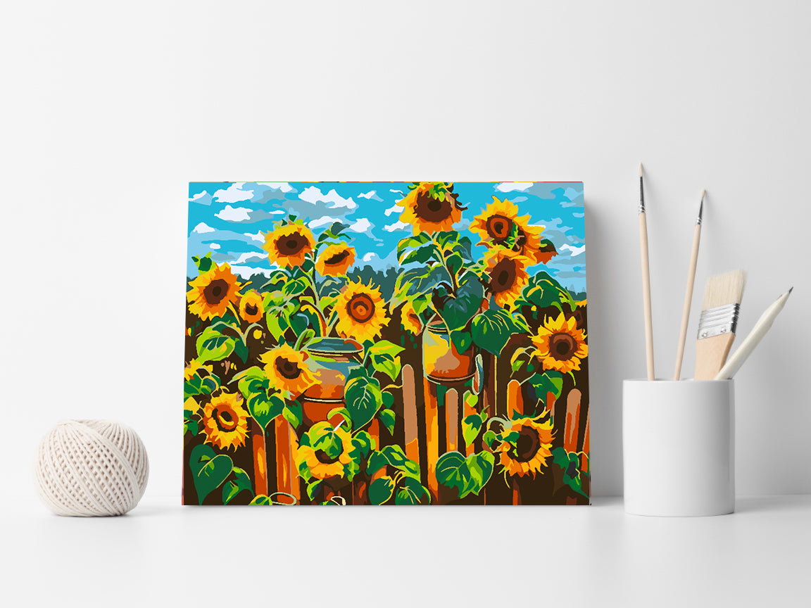 Malen nach Zahlen - Sonnenblume 4537