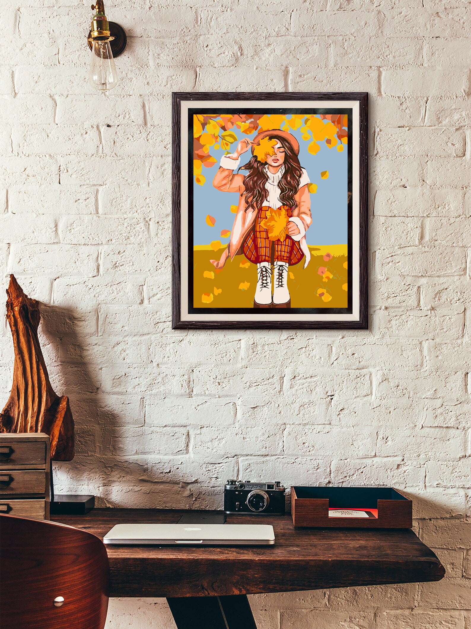 Malen nach Zahlen - Herbstmädchen 4543