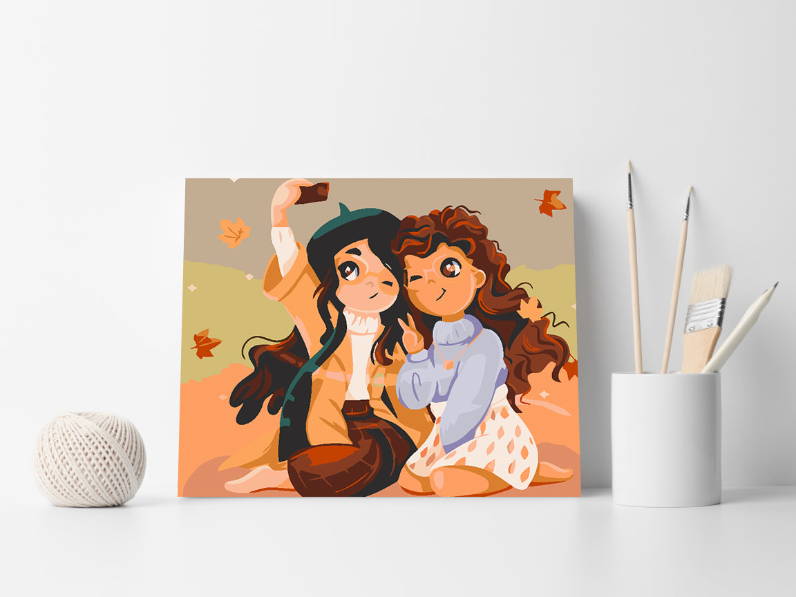 Malen nach Zahlen - Freundschaft 4545