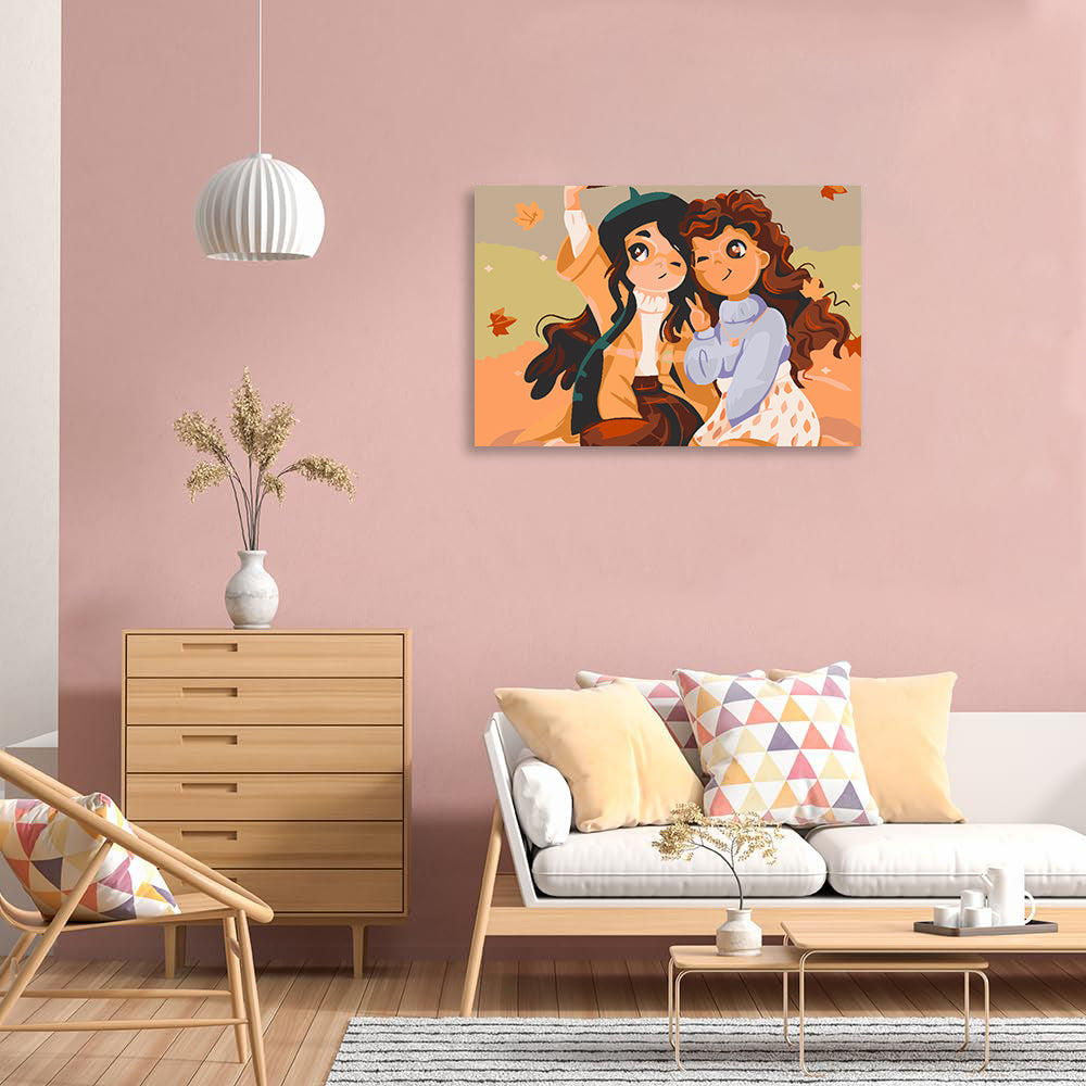 Malen nach Zahlen - Freundschaft 4545