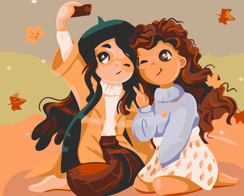 Malen nach Zahlen - Freundschaft 4545