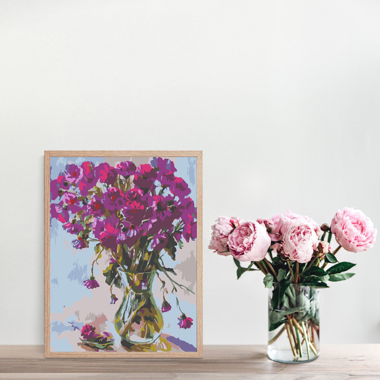 Malen nach Zahlen - Blumen in Vase 4548
