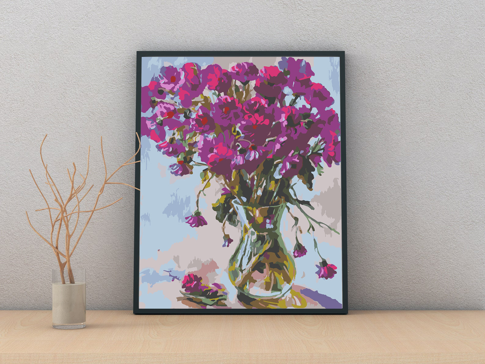Malen nach Zahlen - Blumen in Vase 4548