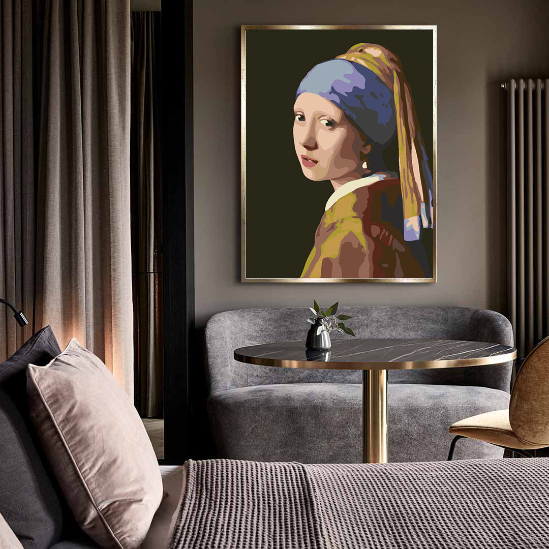 Malen nach Zahlen - Mädchen mit Turban 4552