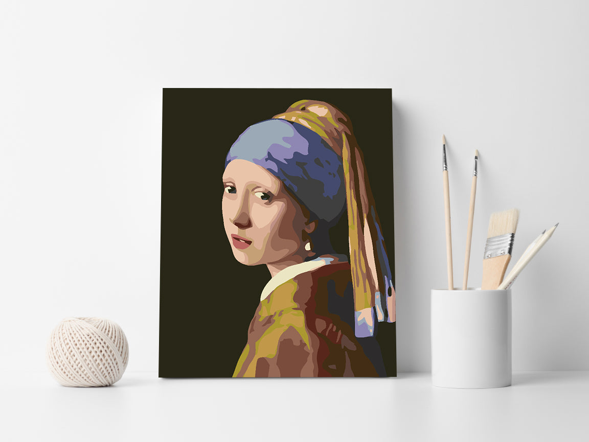 Peinture par numéros - Fille au turban 4552