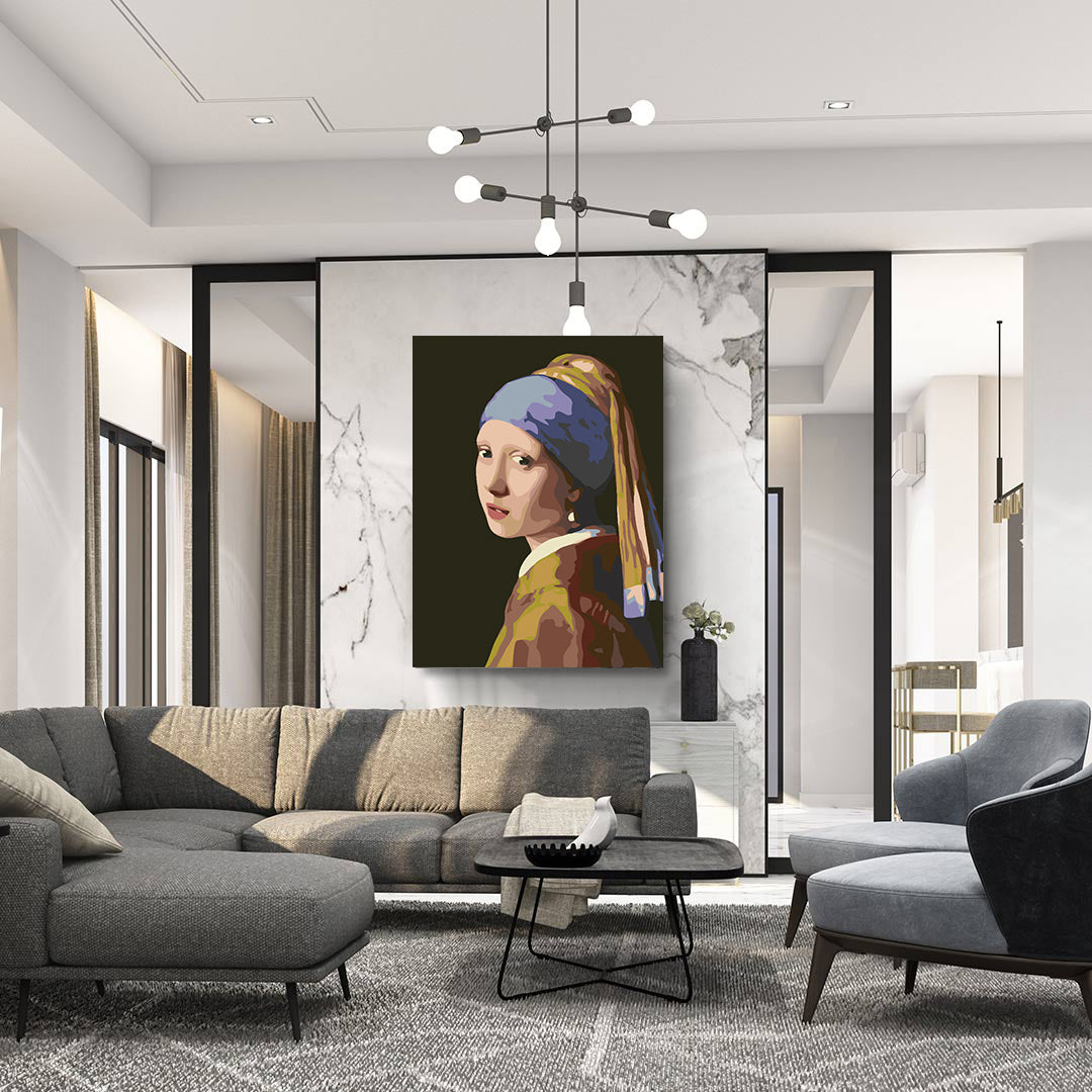 Peinture par numéros - Fille au turban 4552