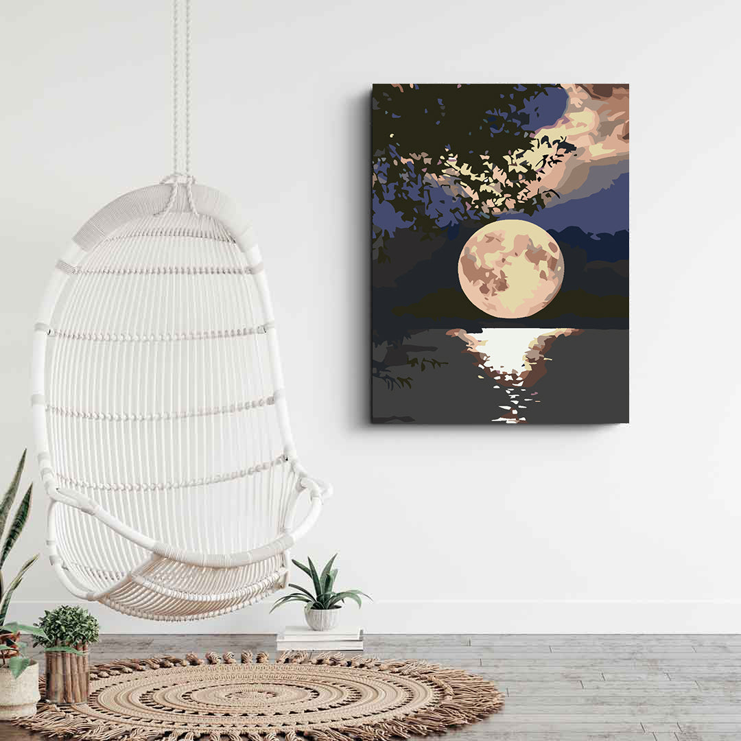 Malen nach Zahlen - Vollmondnacht 4554