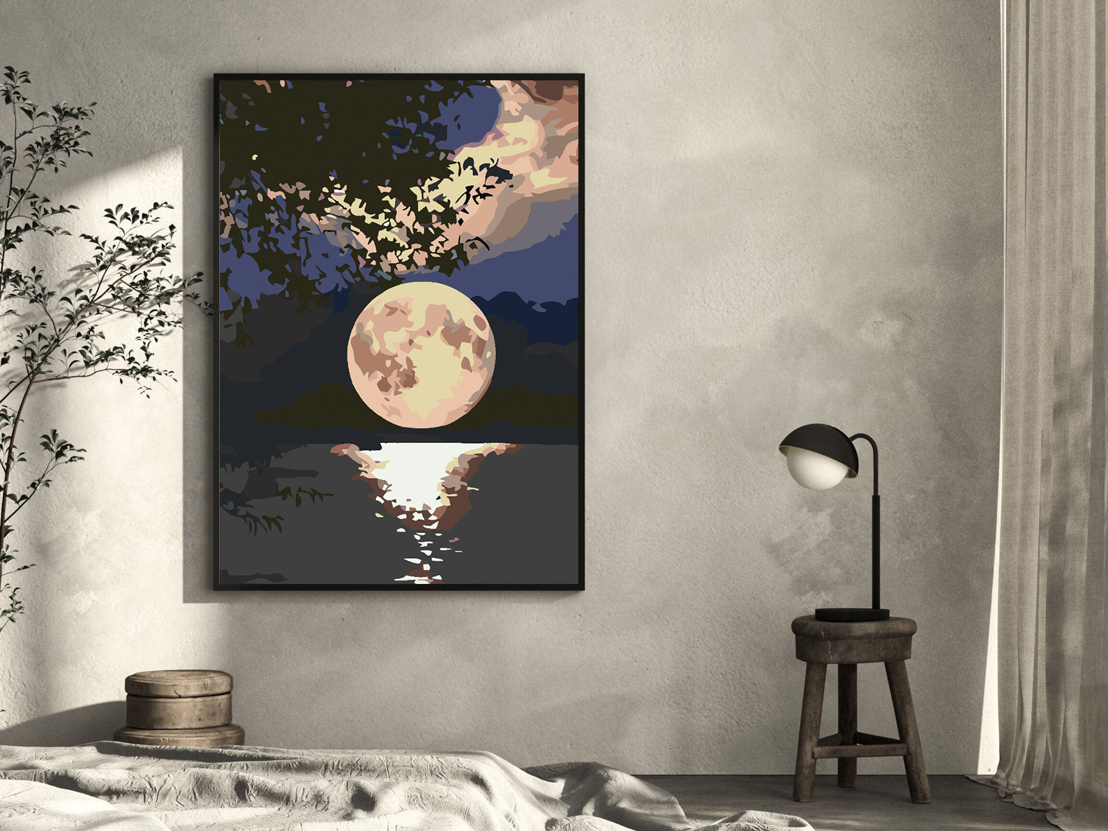 Peinture par numéros - Nuit de pleine lune 4554