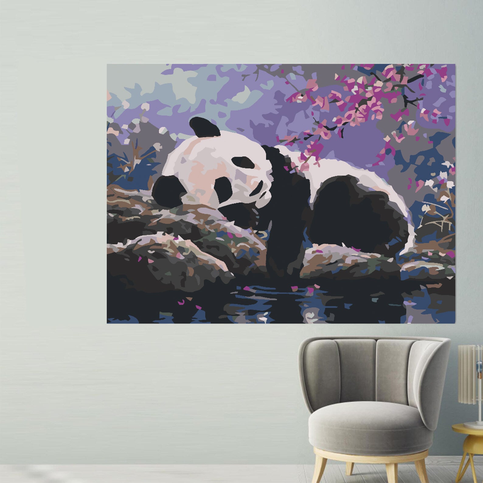 Malen nach Zahlen - Pandabär im Baum 4556