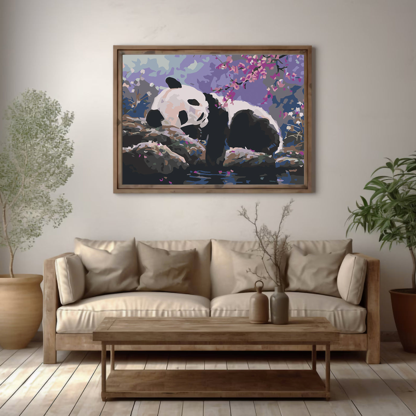 Malen nach Zahlen - Pandabär im Baum 4556