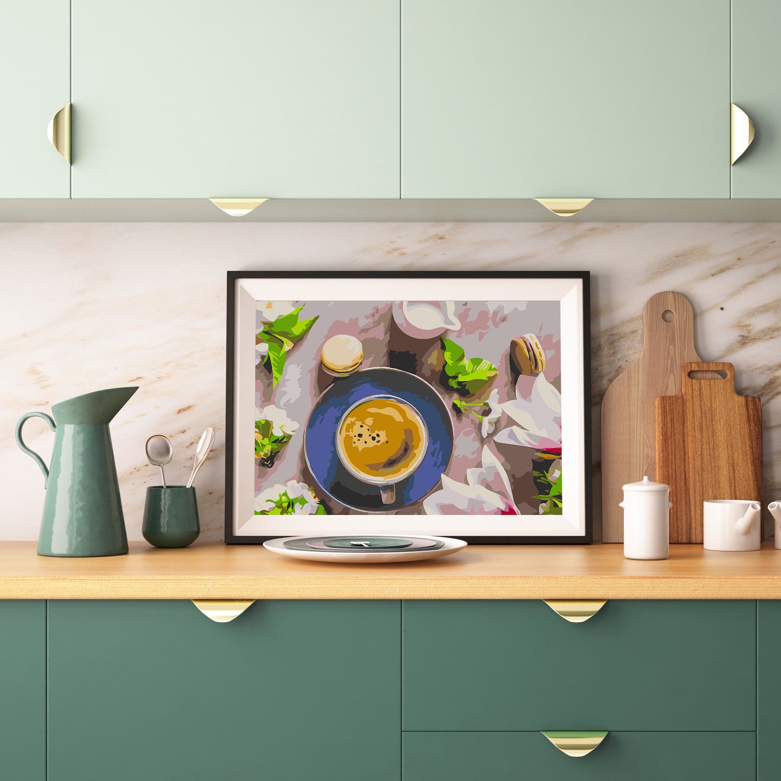 Malen nach Zahlen - Kaffee und Süßigkeiten 4565