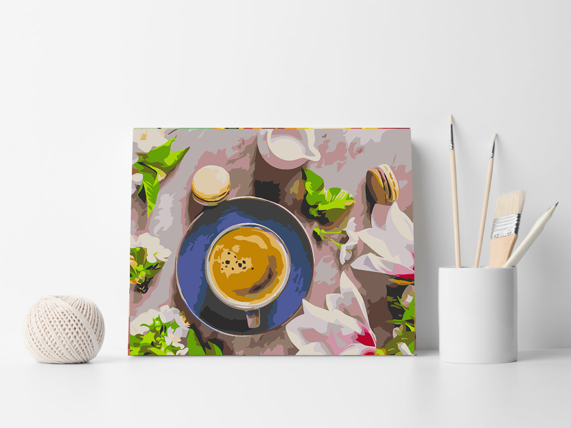 Malen nach Zahlen - Kaffee und Süßigkeiten 4565