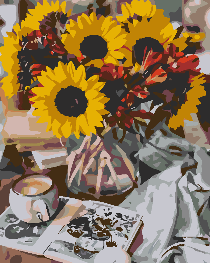 Malen nach Zahlen - Sonnenblume 4566