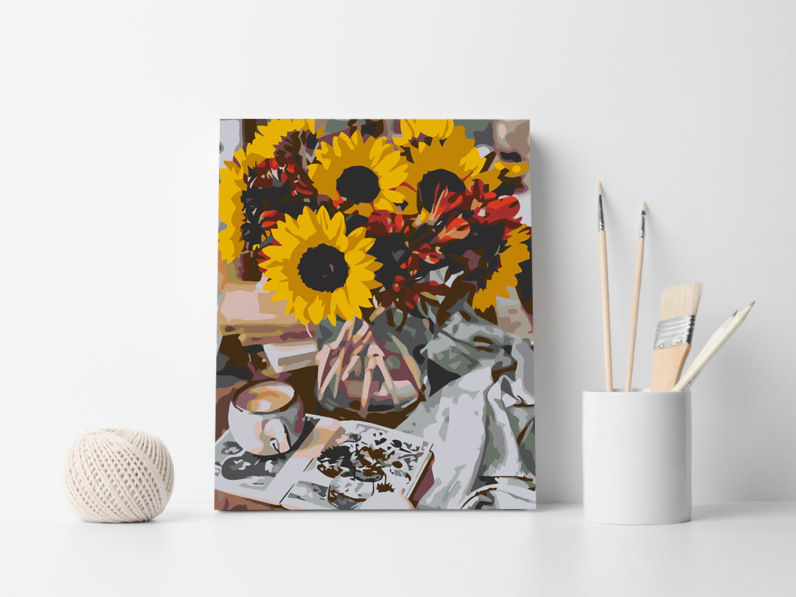 Malen nach Zahlen - Sonnenblume 4566