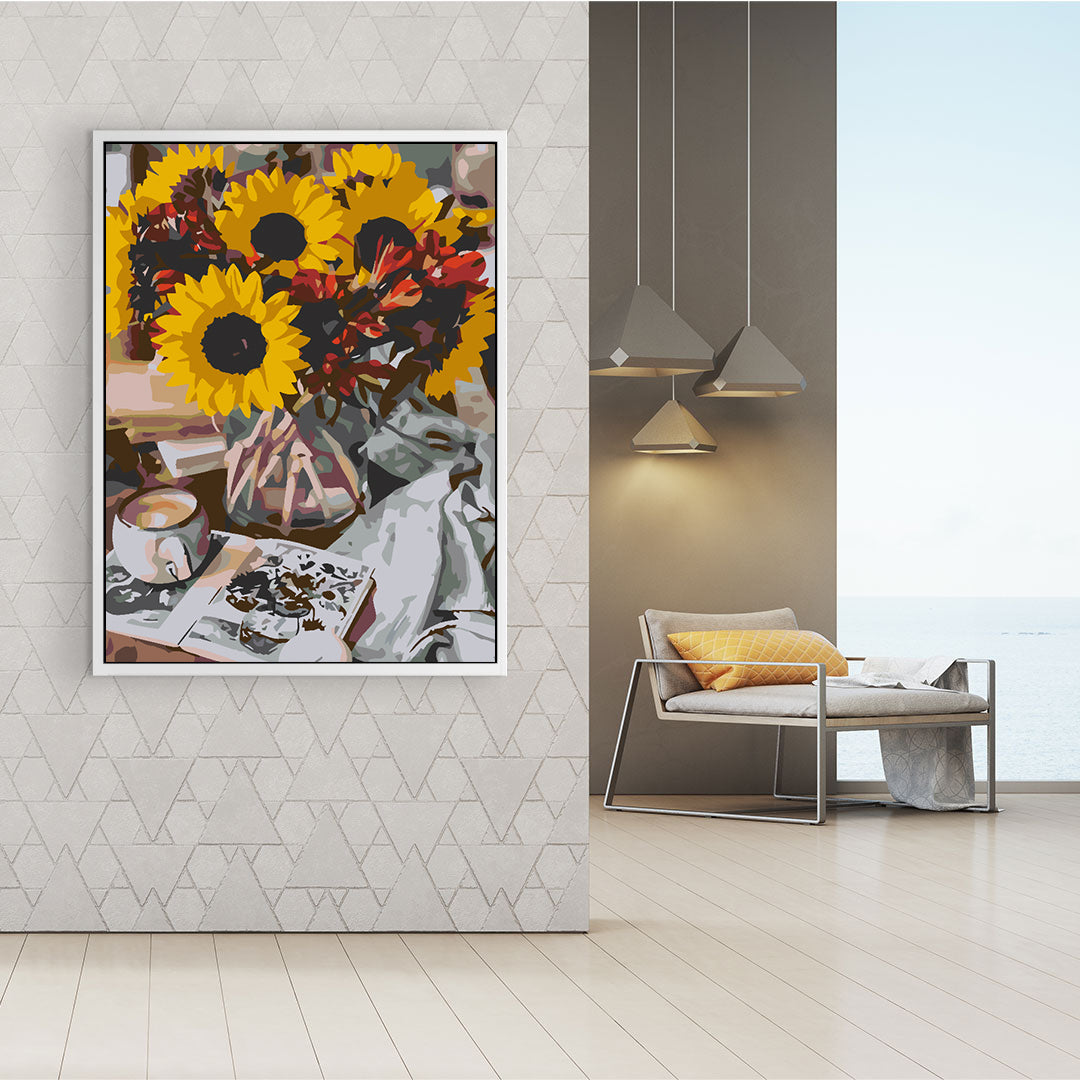 Malen nach Zahlen - Sonnenblume 4566