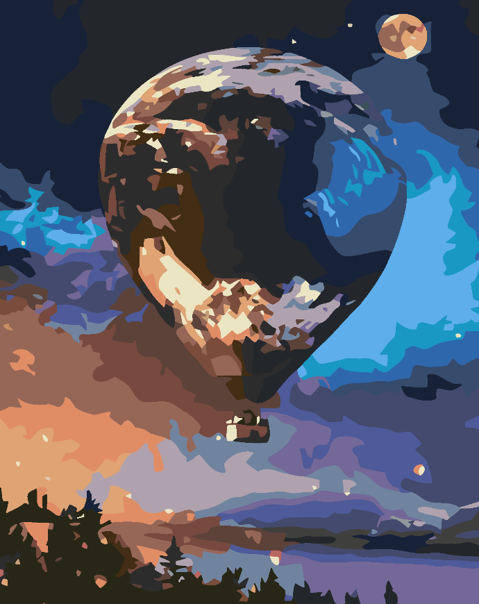 Pictura pe numere - Balon cu Aer Cald 4570