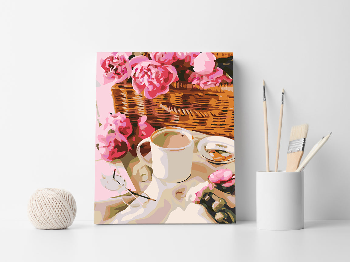 Malen nach Zahlen - Kaffee und Süßigkeiten 4571