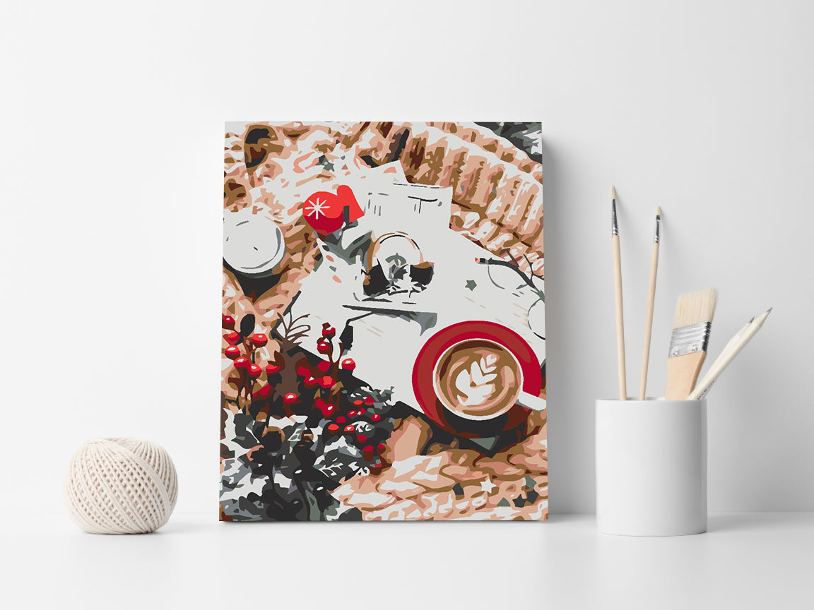 Malen nach Zahlen - Weihnachtssüßigkeiten 4572