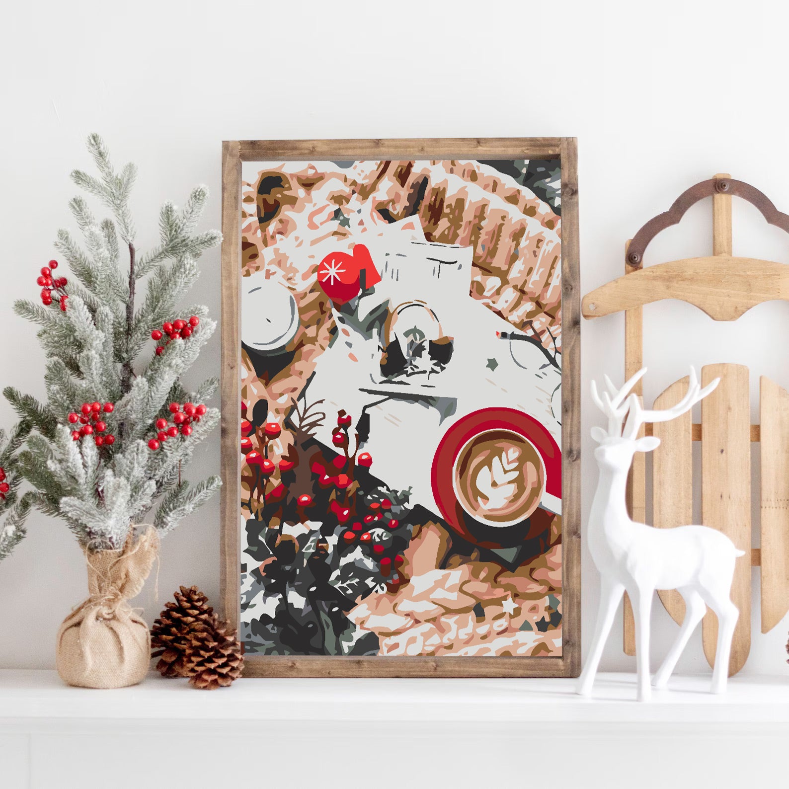 Malen nach Zahlen - Weihnachtssüßigkeiten 4572