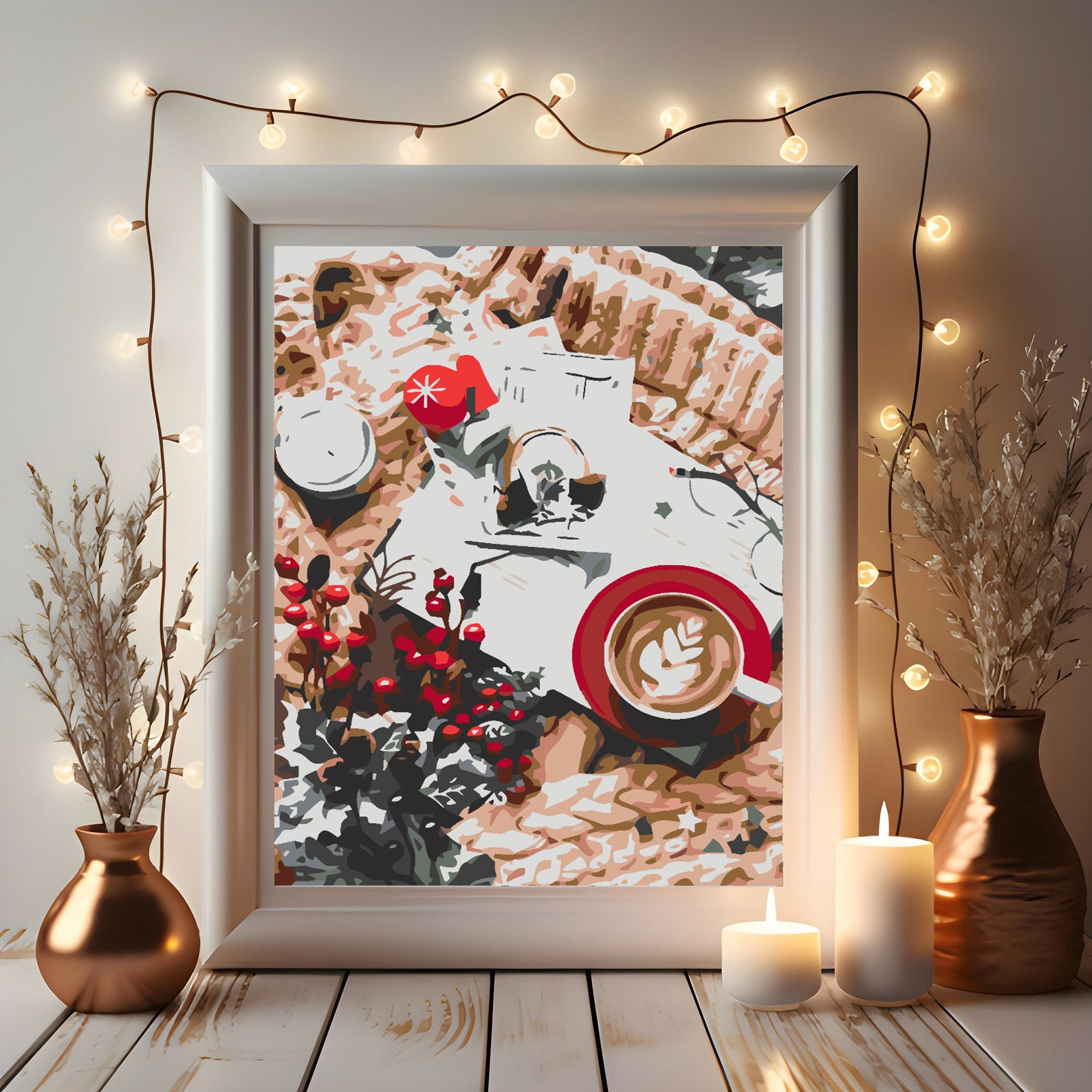 Malen nach Zahlen - Weihnachtssüßigkeiten 4572