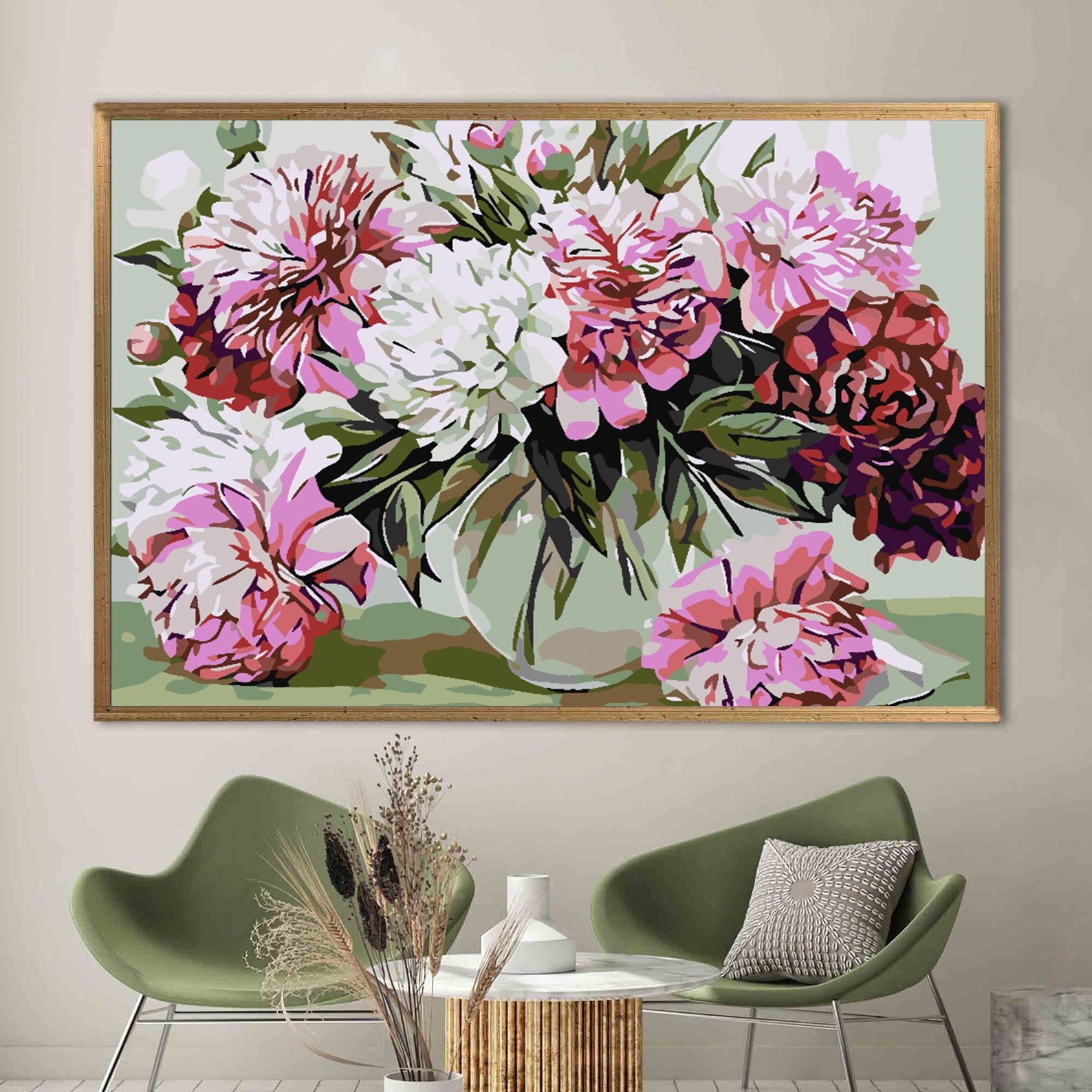 Pictura pe numere - Flori 4582