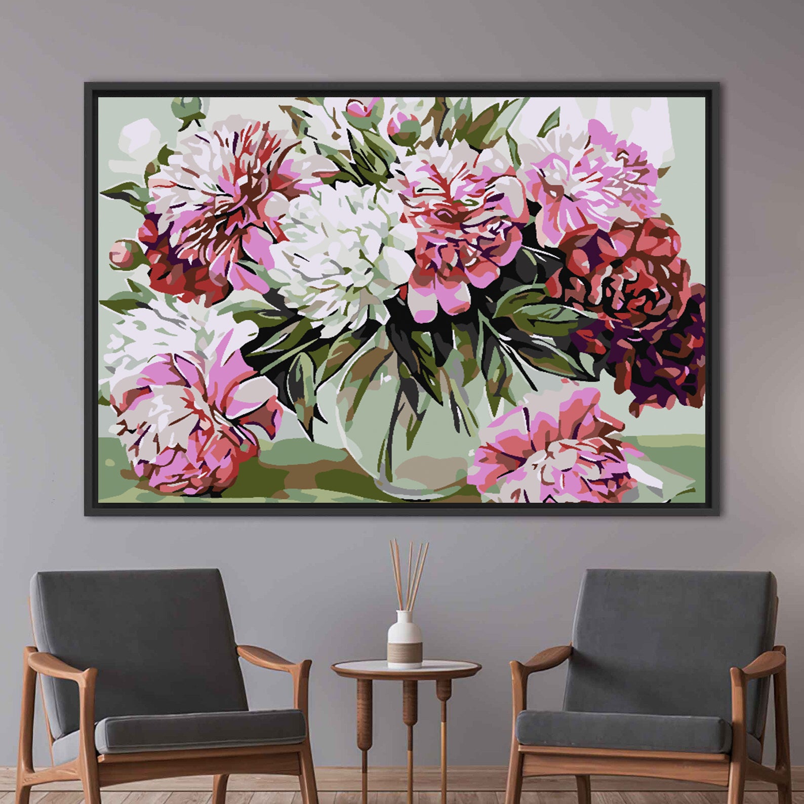 Pictura pe numere - Flori 4582