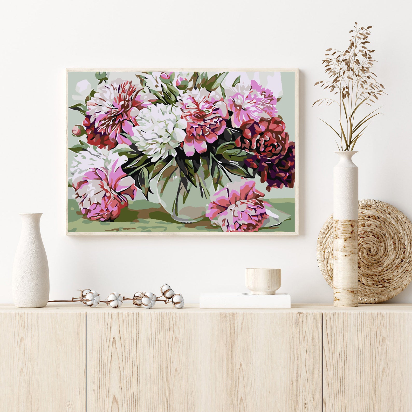 Pictura pe numere - Flori 4582