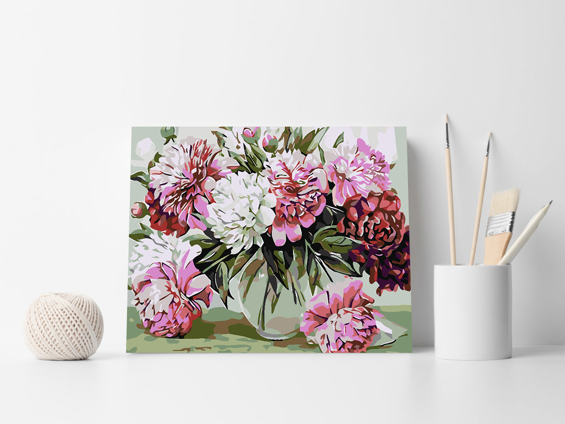 Pictura pe numere - Flori 4582