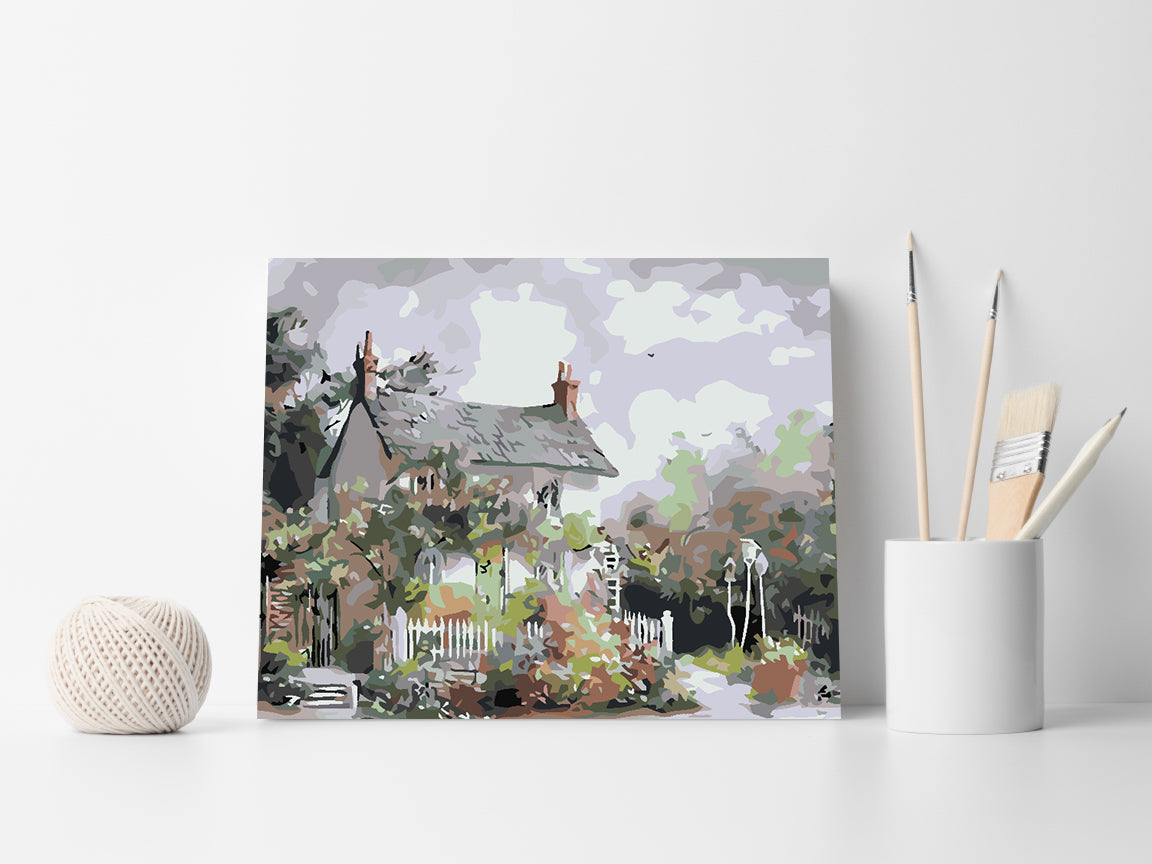 Malen nach Zahlen - Hauslandschaft 4584