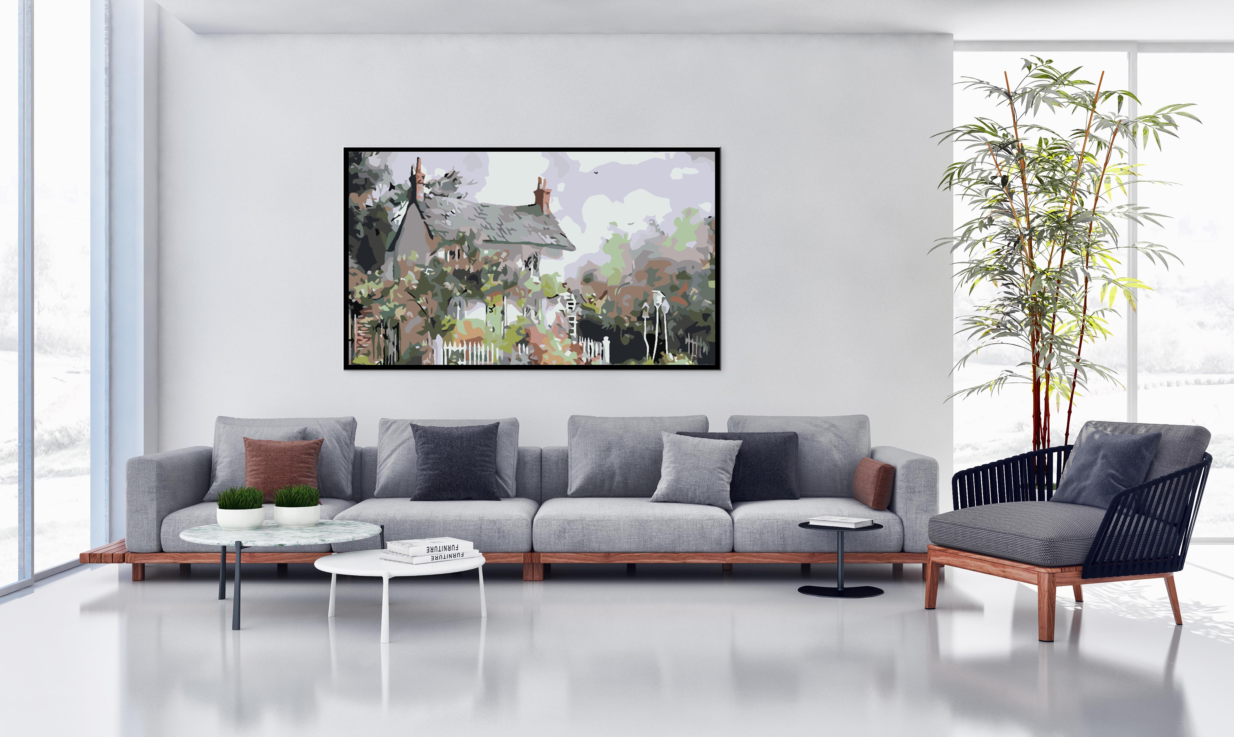 Malen nach Zahlen - Hauslandschaft 4584