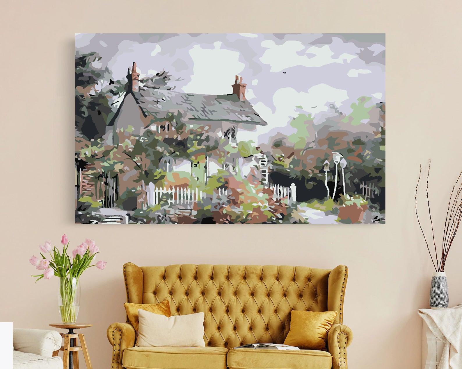 Malen nach Zahlen - Hauslandschaft 4584