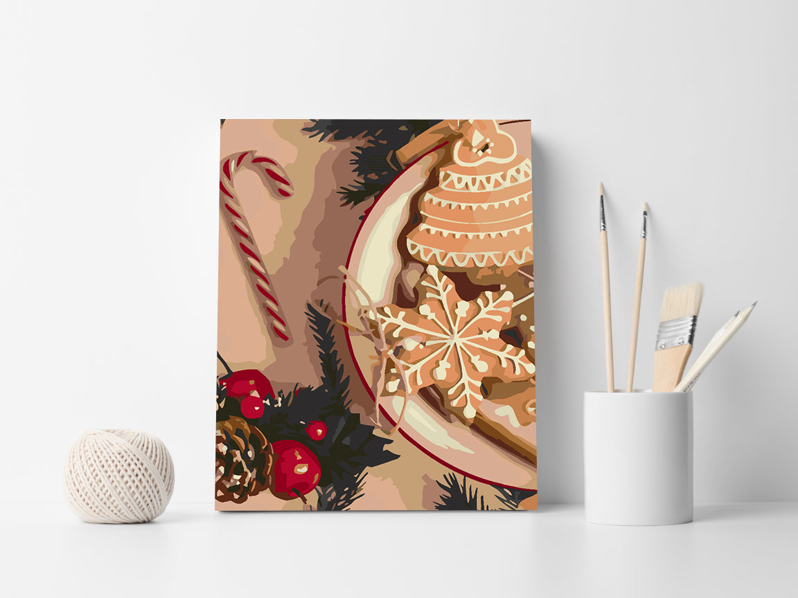 Malen nach Zahlen - Weihnachtssüßigkeiten 4585