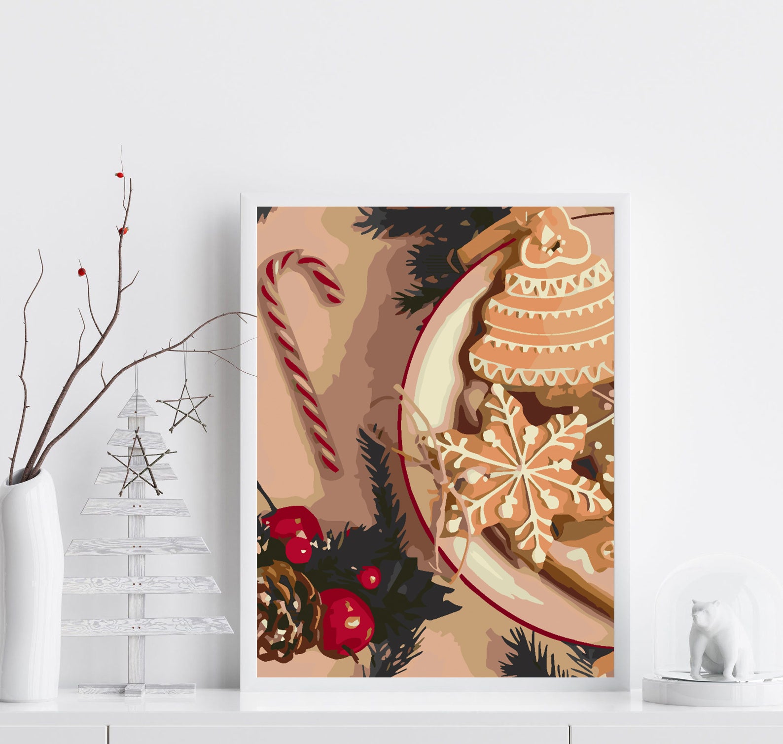 Malen nach Zahlen - Weihnachtssüßigkeiten 4585