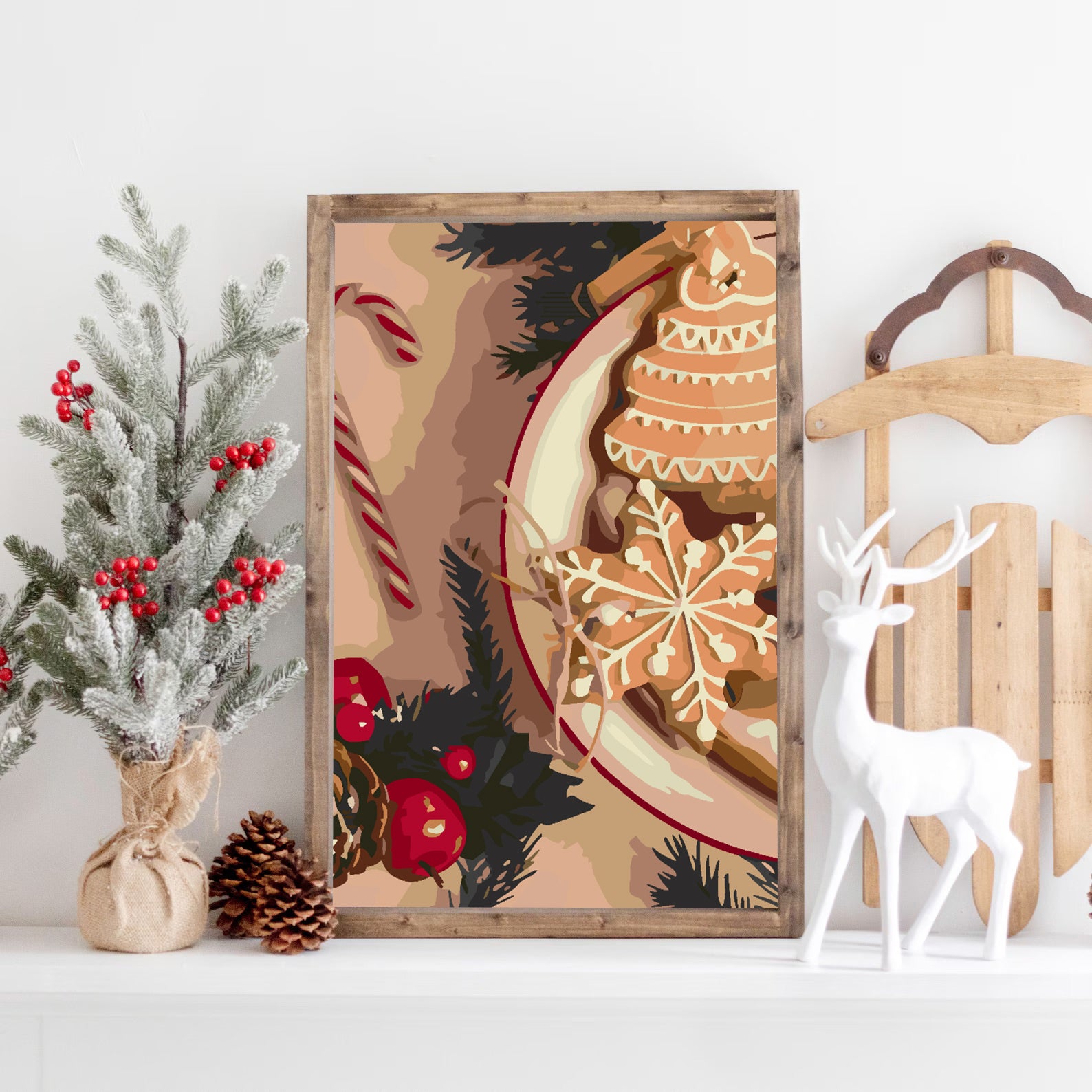 Malen nach Zahlen - Weihnachtssüßigkeiten 4585