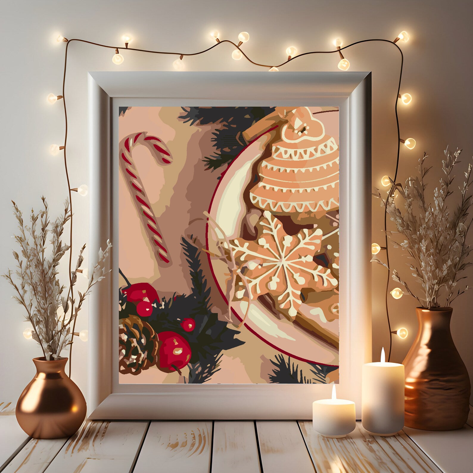 Malen nach Zahlen - Weihnachtssüßigkeiten 4585