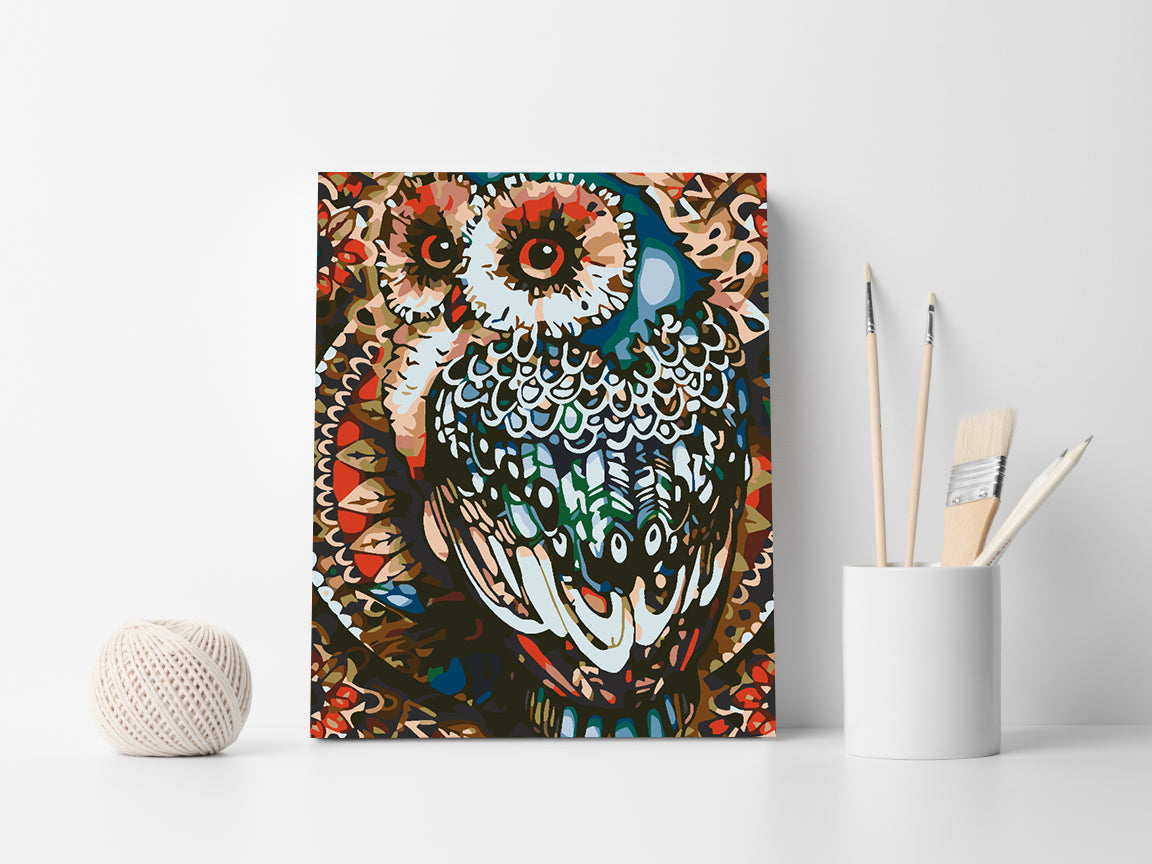 Malen nach Zahlen - Eule 4587