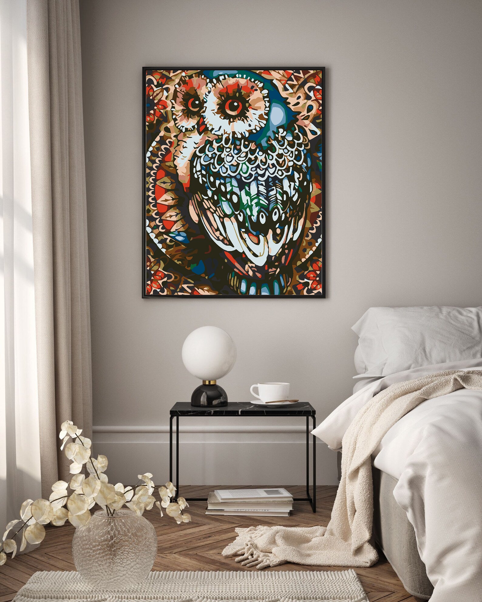 Malen nach Zahlen - Eule 4587