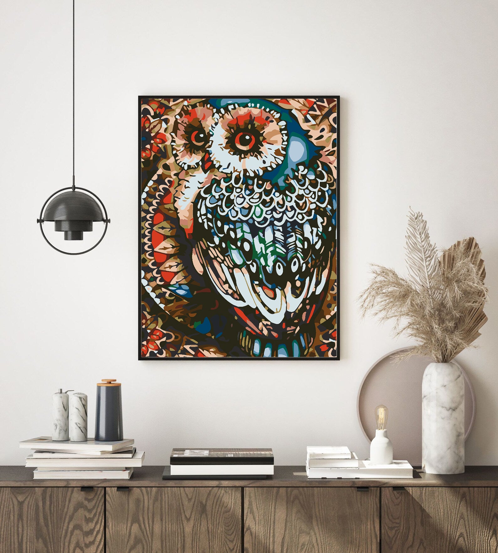 Malen nach Zahlen - Eule 4587