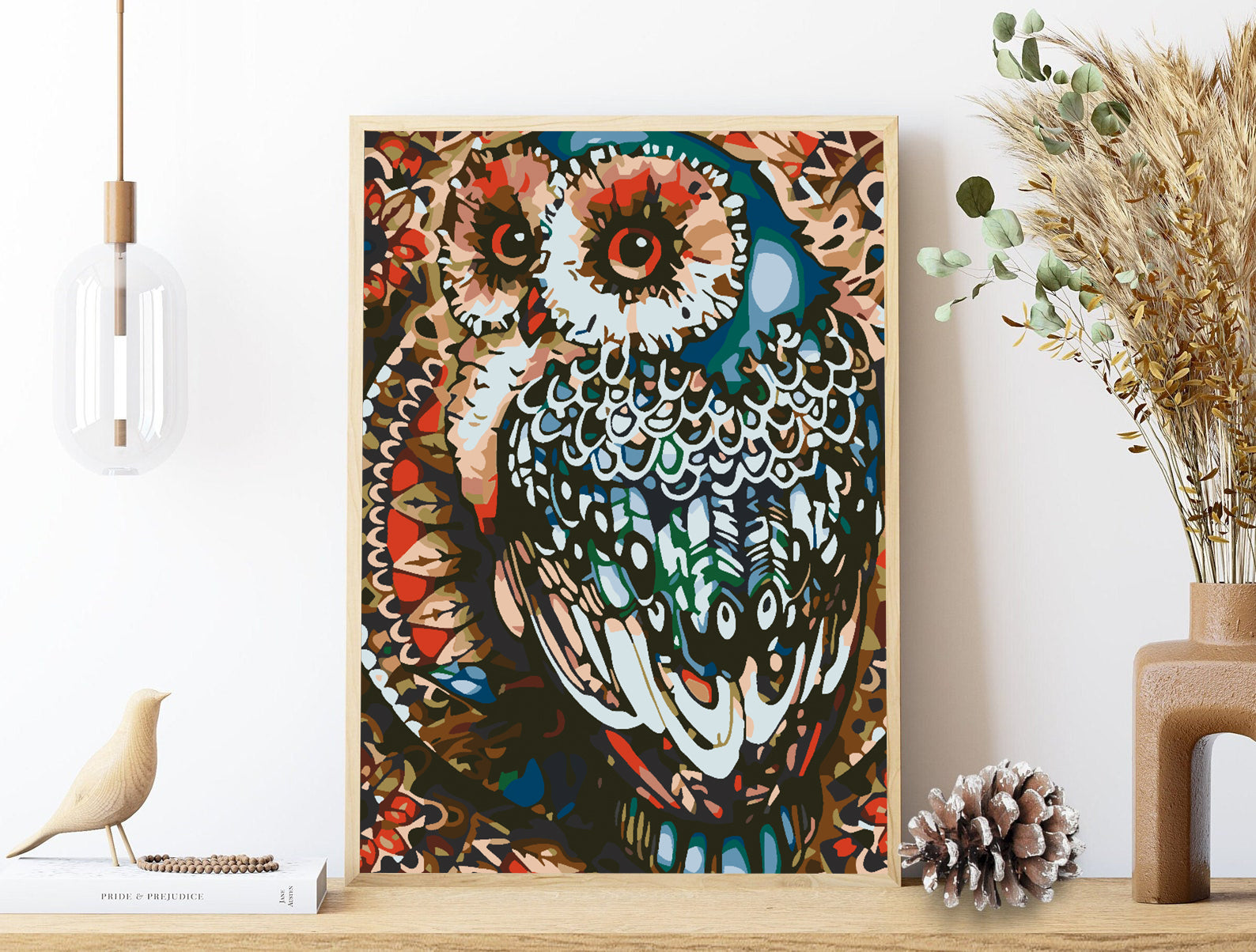 Malen nach Zahlen - Eule 4587